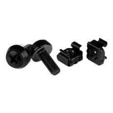 StarTech.com M6 Cage Nuts and Screws - 50 Pack - 12mm Rack Screws and Cage Nuts - Black (CABSCREWM6B) - Šrouby a matice pro regál - černá - pro P/N: RACK-18U-20-WALL-OA, RACK-21U-20-WALL-OA, RACK-24U-20-WALL-OA, RK12OD2, RK3236BKF StarTech.com M6 Cage Nuts and Screws - 50 Pack - 12mm Rack Screws and Cage Nuts - Black (CABSCREWM6B) - Šrouby a matice pro regál - černá - pro P/N: RACK-18U-20-WALL-OA, RACK-21U-20-WALL-OA, RACK-24U-20-WALL-OA, RK12OD2, RK3236BKF