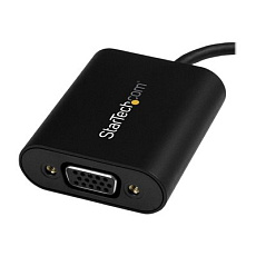 StarTech USB-C to VGA Adapter - 1920x1200 - USB C Adapter - USB Type C to VGA Monitor / Projector Adapter (CDP2VGASA) - Externí video adaptér - USB-C - D-Sub