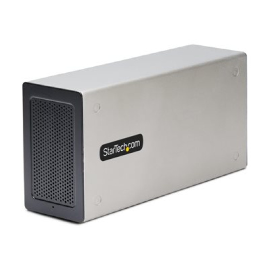 StarTech.com Thunderbolt 3 PCIe Expansion Chassis, Enclosure Box W/Dual PCI-E Slots, External PCIe Slots for Laptops/Desktops/All-In-Ones, 8K/4K Output Via TB3/DP 1.4 Ports - For PCI Express Cards (2TBT3-PCIE-ENCLOSURE) - Systémový bus extender - DP - 120 Watt - kompatibilní s TAA