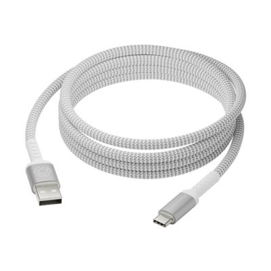 dbramante1928 re-charge - USB kabel - USB (M) do 24 pin USB-C (M) - USB 2.0 - 2.5 m - up to 36W power transfer, pletený kabel, 100% recycled plastic