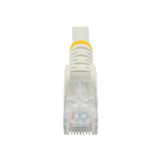 StarTech.com 50cm CAT6 Ethernet Cable, 10 Gigabit Snagless RJ45 650MHz 100W PoE Patch Cord, CAT 6 10GbE UTP Network Cable w/Strain Relief, White, Fluke Tested/Wiring is UL Certified/TIA - Category 6 - 24AWG (N6PATC50CMWH) - Sítový kabel - RJ-45 (M) do RJ-45 (M) - 50 cm - UTP - CAT 6 - lisovaný, provedení bez hrbolku, licna - bílá StarTech.com 50cm CAT6 Ethernet Cable, 10 Gigabit Snagless RJ45 650MHz 100W PoE Patch Cord, CAT 6 10GbE UTP Network Cable w/Strain Relief, White, Fluke Tested/Wiring is UL Certified/TIA - Category 6 - 24AWG (N6PATC50CMWH) - Sítový kabel - RJ-45 (M) do RJ-45 (M) - 50 cm - UTP - CAT 6 - lisovaný, provedení bez hrbolku, licna - bílá