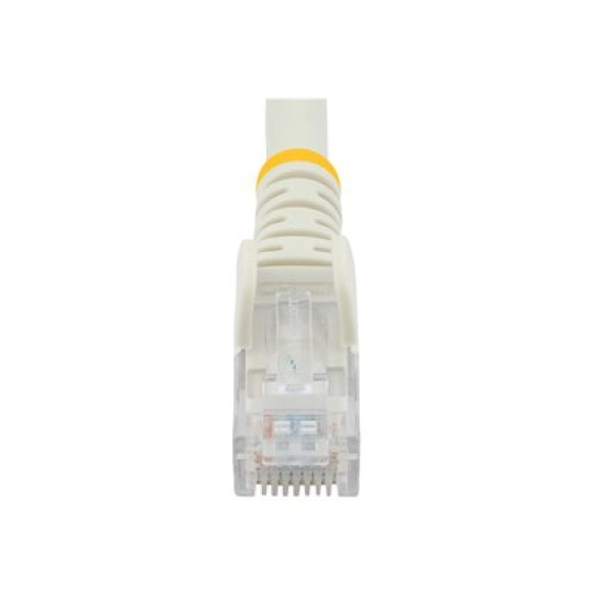 StarTech.com 50cm CAT6 Ethernet Cable, 10 Gigabit Snagless RJ45 650MHz 100W PoE Patch Cord, CAT 6 10GbE UTP Network Cable w/Strain Relief, White, Fluke Tested/Wiring is UL Certified/TIA - Category 6 - 24AWG (N6PATC50CMWH) - Sítový kabel - RJ-45 (M) do RJ-45 (M) - 50 cm - UTP - CAT 6 - lisovaný, provedení bez hrbolku, licna - bílá