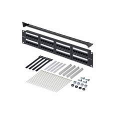 StarTech.com - Propojovací panel - 110 punch-down - montáž do racku - CAT 6 - UTP - RJ-45 X 48 - cerná - 2U - 19"