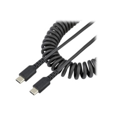 StarTech.com 20in (50cm) USB C Charging Cable, Coiled Heavy Duty Fast Charge & Sync USB-C Cable, High Quality USB 2.0 Type-C Cable, Rugged Aramid Fiber, TPE, 3A, S20, iPad, Pixel - Durable Male to Male USB, Black - USB kabel - 24 pin USB-C (M) do 24 pin USB-C (M) - USB 2.0 - 3 A - 50 cm - svinutý - cerná StarTech.com 20in (50cm) USB C Charging Cable, Coiled Heavy Duty Fast Charge & Sync USB-C Cable, High Quality USB 2.0 Type-C Cable, Rugged Aramid Fiber, TPE, 3A, S20, iPad, Pixel - Durable Male to Male USB, Black - USB kabel - 24 pin USB-C (M) do 24 pin USB-C (M) - USB 2.0 - 3 A - 50 cm - svinutý - cerná