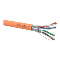 Solarix SXKD-6A-STP-LSOH-B2ca - Kabel horizontální - 500 m - 7.6 mm - STP - CAT 6a - neobsahuje halogen - oranžová, RAL 2003