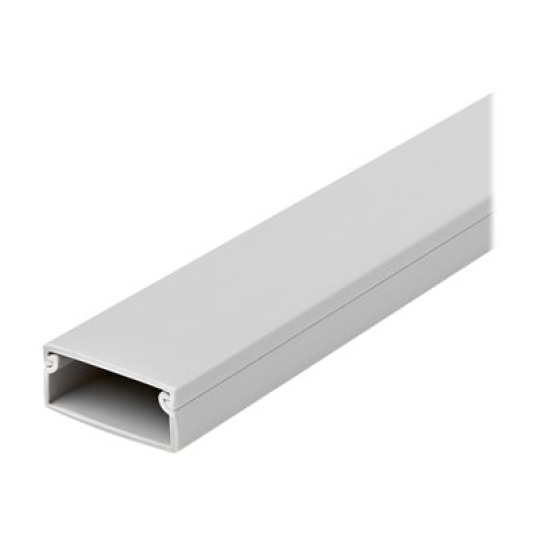 StarTech.com Solid Cable Management Raceway with Cover, 1-1/2"(38mm)W x 5/8"(16mm)H, 6.5ft(2m) length, Single Channel PVC Network/Power Cord Hider/Wall Wire Duct, Max 30 Cables, UL Listed - UL94 V0, M1 Fire Rated (CBMWD3816) - Kabelová dráha - 2 cm - šedá - kompatibilní s TAA