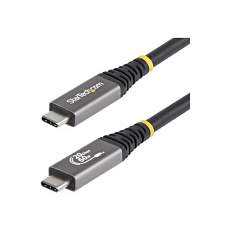 StarTech - USB kabel - USB-C (M) do USB-C (M) - USB 3.2 / USB4 / Thunderbolt 3 / Thunderbolt 4 / DisplayPort - 3 m - pasivní, podpora 4K120Hz, drsný, flexibilní - cerná