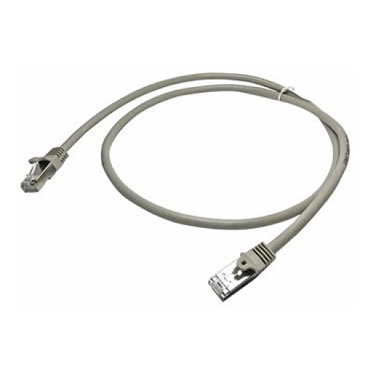 Startech 1m CAT6 Ethernet Cable, 10 Gigabit Shielded Snagless RJ45 100W PoE Patch Cord, CAT 6 10GbE SFTP Network Cable w/Strain Relief, Grey, Wiring is UL Certified/TIA - Category 6 - 26AWG (N6SPAT1MGR) - Patch kabel - RJ-45 (M) do RJ-45 (M) - 1 m - SFTP - CAT 6 - lisovaný, provedení bez hrbolku - šedá