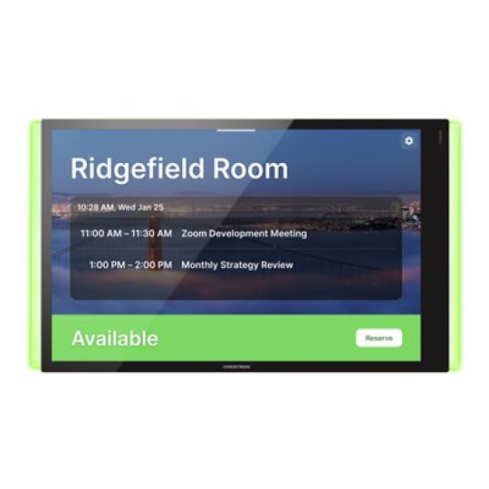 Crestron Room Scheduling Touch Screen TSS-1070-Z-W-S-LB KIT - Pro Zoom Rooms - room manager - bezdrátový, kabelové - 802.11a/b/g/n/ac - 2.4 Ghz, 5 GHz - 10/100 Ethernet - hladká černá