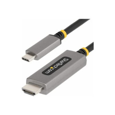 StarTech.com 10ft (3m) USB-C to HDMI Adapter Cable, 8K 60Hz, 4K 144Hz, HDR10, USB Type-C to HDMI 2.1 Video Converter Cable, USB-C DP Alt Mode/USB4/Thunderbolt 3/4 Compatible - USB-C Laptop to HDMI Monitor (136B-USBC-HDMI213M) - Kabel adaptéru - 24 pin USB-C s piny (male) do HDMI s piny (male) - 3 m - šedá space gray - podpora 8K60Hz, podpora 4K144Hz, aktivní StarTech.com 10ft (3m) USB-C to HDMI Adapter Cable, 8K 60Hz, 4K 144Hz, HDR10, USB Type-C to HDMI 2.1 Video Converter Cable, USB-C DP Alt Mode/USB4/Thunderbolt 3/4 Compatible - USB-C Laptop to HDMI Monitor (136B-USBC-HDMI213M) - Kabel adaptéru - 24 pin USB-C s piny (male) do HDMI s piny (male) - 3 m - šedá space gray - podpora 8K60Hz, podpora 4K144Hz, aktivní