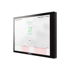 Crestron TSS-770 Series TSS-770-B-S - Pro Zoom Rooms - room manager - bezdrátový, kabelové - 802.11a/b/g/n/ac, Bluetooth - 2.4 Ghz, 5 GHz - 10/100 Ethernet - hladká černá - s světelná lišta TSW-770-LB-B-S, sada pro montáž na různé povrchy TSW-770/1070-MSMK-ANG-B-S