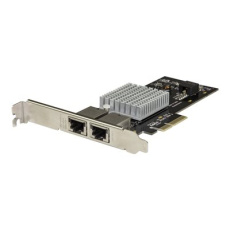 StarTech.com Dual Port 10G PCIe Network Adapter Card - Intel-X550AT 10GBASE-T PCI Express 10GbE Multi Gigabit Ethernet 5 Speed NIC 2port - Sítový adaptér - PCIe 3.0 x4 nízký profil - 10Gb Ethernet x 2 - cerná StarTech.com Dual Port 10G PCIe Network Adapter Card - Intel-X550AT 10GBASE-T PCI Express 10GbE Multi Gigabit Ethernet 5 Speed NIC 2port - Sítový adaptér - PCIe 3.0 x4 nízký profil - 10Gb Ethernet x 2 - cerná