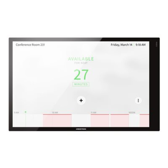 Crestron TSW-1070-GV-B-S - Ovládací panel s dotykovou obrazovkou - 10,1 palce, montáž na stěnu - kabelové - 10/100 Ethernet - hladká černá - vláda - kompatibilní s TAA