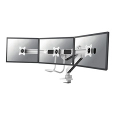 Neomounts NM-D775DX3 - Montážní sada - plný pohyb - pro 3 LCD displeje - hliník - bílá - velikost obrazovky: 17"-24" - upevnění svorkou, průchodka, upevnitelné na stůl