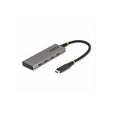 Startech - Rozbocovac - 4-portový, 10 Gbps, napájení PD 100 W, ochrana proti pretížení, PCR hliník - 3 x USB-C 3.2 Gen 2 + 1 x USB-C 3.2 Gen 2 (dodávka energie) - desktop