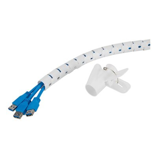 Neomounts - Objímka pro správu kabelu - for 1-5 cables, universal - bílá - 2 m