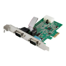 StarTech.com 2-port PCI Express RS232 Serial Adapter Card, PCIe RS232 Serial Host Controller Card, PCIe to Dual Serial DB9 COM Port Card, 16950 UART, Expansion Card, Windows, macOS, Linux - Full/Low-Profile (PEX2S953) - Sériový adaptér - PCIe - RS-232 x 2 StarTech.com 2-port PCI Express RS232 Serial Adapter Card, PCIe RS232 Serial Host Controller Card, PCIe to Dual Serial DB9 COM Port Card, 16950 UART, Expansion Card, Windows, macOS, Linux - Full/Low-Profile (PEX2S953) - Sériový adaptér - PCIe - RS-232 x 2