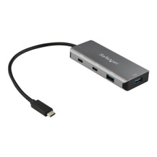 StarTech.com 4 Port USB C Hub w/ 2x USB A & 2x USB C, SuperSpeed 10Gbps USB Type-C 3.1/3.2 Gen 2 Hub, USB Bus Powered, Portable USB-C to USB Adapter Hub, Aluminum, 9.8" (25cm) Cable - Windows/macOS/Linux - Rozbočovač - 2 x USB-C + 2 x USB 3.1 Gen 2 - desktop - pro P/N: PEXUSB321C StarTech.com 4 Port USB C Hub w/ 2x USB A & 2x USB C, SuperSpeed 10Gbps USB Type-C 3.1/3.2 Gen 2 Hub, USB Bus Powered, Portable USB-C to USB Adapter Hub, Aluminum, 9.8" (25cm) Cable - Windows/macOS/Linux - Rozbočovač - 2 x USB-C + 2 x USB 3.1 Gen 2 - desktop - pro P/N: PEXUSB321C