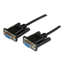 StarTech.com 2m Black DB9 RS232 Serial Null Modem Cable F/F - DB9 Female to Female - 9 pin RS232 Null Modem Cable - 2 meter, Black - Null modem kabel - DB-9 (F) do DB-9 (F) - 2 m - lisovaný, krídlové šrouby - cerná - pro P/N: PCI2S5502, PEX4S953, PEX4S953LP StarTech.com 2m Black DB9 RS232 Serial Null Modem Cable F/F - DB9 Female to Female - 9 pin RS232 Null Modem Cable - 2 meter, Black - Null modem kabel - DB-9 (F) do DB-9 (F) - 2 m - lisovaný, krídlové šrouby - cerná - pro P/N: PCI2S5502, PEX4S953, PEX4S953LP