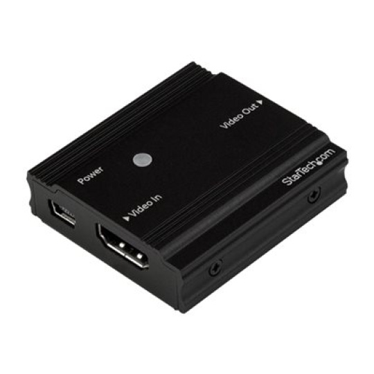 StarTech.com 115 ft. (35 m) 4K HDMI Extender - HDMI Extender - Up To 4K60 - Amplifier/Booster - HDMI to HDMI Booster (HDBOOST4K) - Video/audio nástavec - HDMI - až 35 m
