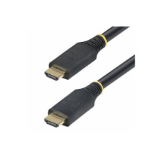 StarTech.com 15m (49.2ft) Active High Speed HDMI Cable, 4K60Hz - Vysoká rychlost - kabel HDMI s ethernetem - HDMI s piny (male) do HDMI s piny (male) - 15 m - odstínený - cerná - aktivní, podpora 2K144Hz, podpora 4K60Hz, podpora HDR10 StarTech.com 15m (49.2ft) Active High Speed HDMI Cable, 4K60Hz - Vysoká rychlost - kabel HDMI s ethernetem - HDMI s piny (male) do HDMI s piny (male) - 15 m - odstínený - cerná - aktivní, podpora 2K144Hz, podpora 4K60Hz, podpora HDR10