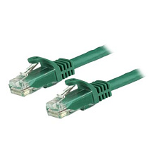 Startech 15m CAT6 Ethernet Cable, 10 Gigabit Snagless RJ45 650MHz 100W PoE Patch Cord, CAT 6 10GbE UTP Network Cable w/Strain Relief, Green, Wiring is UL Certified/TIA - Category 6 - 24AWG (N6PATC15MGN) - Patch kabel - RJ-45 (M) do RJ-45 (M) - 15 m - UTP - CAT 6 - lisovaný, provedení bez hrbolku - zelená Startech 15m CAT6 Ethernet Cable, 10 Gigabit Snagless RJ45 650MHz 100W PoE Patch Cord, CAT 6 10GbE UTP Network Cable w/Strain Relief, Green, Wiring is UL Certified/TIA - Category 6 - 24AWG (N6PATC15MGN) - Patch kabel - RJ-45 (M) do RJ-45 (M) - 15 m - UTP - CAT 6 - lisovaný, provedení bez hrbolku - zelená