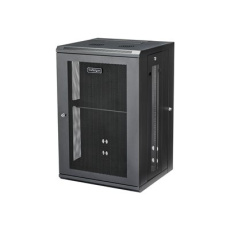 StarTech.com 18U 19" Wall Mount Network Cabinet, 16" Deep Hinged Locking IT Network Switch Depth Enclosure, Assembled Vented Computer Equipment Data Rack with Shelf & Flexible Side Panels - 18U Vented Cabinet (RK1820WALHM) - Rozvadecová skrín - montáž na stenu - cerná - 18U StarTech.com 18U 19" Wall Mount Network Cabinet, 16" Deep Hinged Locking IT Network Switch Depth Enclosure, Assembled Vented Computer Equipment Data Rack with Shelf & Flexible Side Panels - 18U Vented Cabinet (RK1820WALHM) - Rozvadecová skrín - montáž na stenu - cerná - 18U