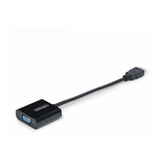 StarTech.com HDMI to VGA Adapter, 1080p, Active Video Converter - Video adaptér - HDMI s piny (male) do HD-15 (VGA) se zdírkami (female) - 18.95 cm - cerná - podpora 1080p, aktivní, bus powered