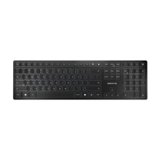 CHERRY KW 9100 SLIM - Klávesnice - bezdrátový - 2.4 GHz, Bluetooth 4.0 - QWERTY - Angličtina - Evropa - klávesový spínač: CHERRY SX - černá, stříbrná CHERRY KW 9100 SLIM - Klávesnice - bezdrátový - 2.4 GHz, Bluetooth 4.0 - QWERTY - Angličtina - Evropa - klávesový spínač: CHERRY SX - černá, stříbrná