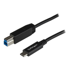 StarTech.com USB C to USB B Printer Cable - 1m / 3 ft - Superspeed - USB 3.1 - 10Gbps - USB C Printer Cable - USB Type C to Type B (USB31CB1M) - USB kabel - 24 pin USB-C (M) do USB Type B (M) - USB 3.1 - 1 m - cerná - pro P/N: PEXUSB311AC3, PEXUSB312C3, SV231DHU34K6, SV231HU34K6, SV231QDPU34K, SV431HU34K6