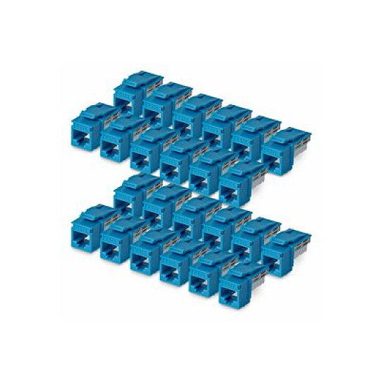 Cat6 Keystone Jack 24-Pack 90-Deg 110