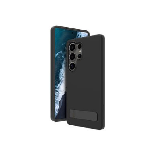 dbramante1928 Iceland Pro Qi2 - Zadní kryt pro mobilní telefon - stojan - cerná - pro Samsung Galaxy S25 Ultra