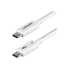 StarTech - USB kabel - USB-C (M) do USB-C (M) - USB4 / Thunderbolt 3 / Thunderbolt 4 / Thunderbolt 5 / DisplayPort 2.1 - 1 m - pasivní, podpora 8K60Hz, dvousmerný - bílá StarTech - USB kabel - USB-C (M) do USB-C (M) - USB4 / Thunderbolt 3 / Thunderbolt 4 / Thunderbolt 5 / DisplayPort 2.1 - 1 m - pasivní, podpora 8K60Hz, dvousmerný - bílá