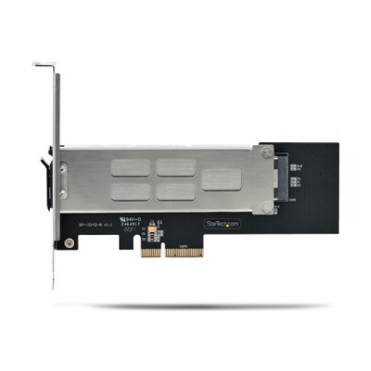 StarTech.com M.2 NVMe SSD to PCIe x4 Mobile Rack/Backplane with Removable Tray for PCI Express Expansion Slot, Tool-less Installation, PCIe 4.0/3.0 Hot-Swap Drive Bay, Key Lock - 2 Keys Included - Adaptér rozhraní - M.2 - M.2 NVMe Card / PCIe 4.0 (NVMe) - PCIe 4.0 x4 - cerná, stríbrná - pro StarTech.com Expansion Slot Rear Exhaust Cooling Fan with LP4 Connector (FANCASE)