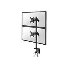 Neomounts FPMA-D700DV - Montážní sada - plný pohyb - pro 2 LCD displeje - černá - velikost obrazovky: 10"-27" - upevnění svorkou, upevnitelné na stůl