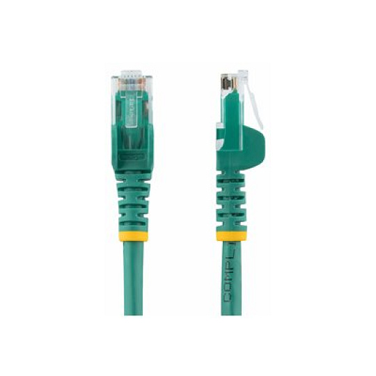 Startech 10m CAT6 Ethernet Cable, 10 Gigabit Snagless RJ45 650MHz 100W PoE Patch Cord, CAT 6 10GbE UTP Network Cable w/Strain Relief, Green, Wiring is UL Certified/TIA - Category 6 - 24AWG (N6PATC10MGN) - Patch kabel - RJ-45 (M) do RJ-45 (M) - CAT 6 - lisovaný, provedení bez hrbolku - zelená