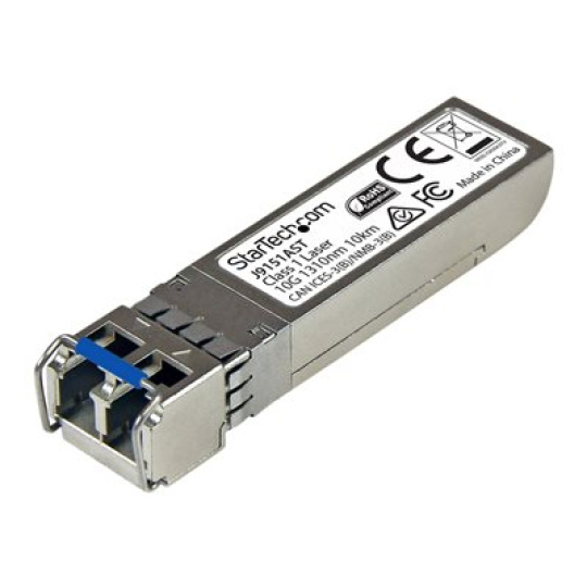 StarTech.com 10 Gb Fiber SFP+ - HP J9151A Compatible - SM LC -10km/6.2 mi - Lifetime Warranty (J9151AST) - Modul SFP+ vysílace (odpovídá: HP J9151A) - 10GbE - 10GBase-LR - jednoduchý režim LC - až 10 km - 1310 nm - pro HPE 6120, 6600, SFP+ zl; HPE Aruba 2930F 24, 2930F 48, 5406