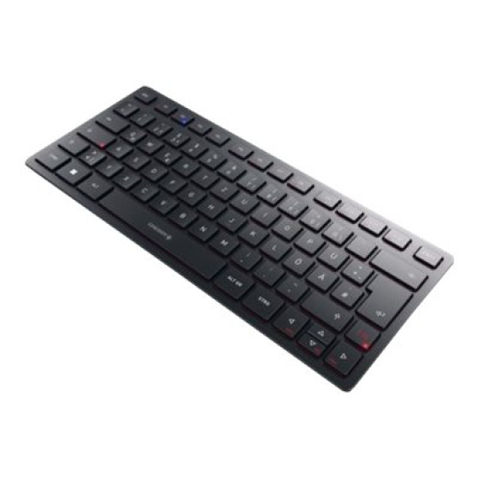 CHERRY KW 9200 MINI - Klávesnice - bezdrátový - 2.4 GHz, Bluetooth 5.0 - QWERTZ - německá - klávesový spínač: CHERRY SX - černá