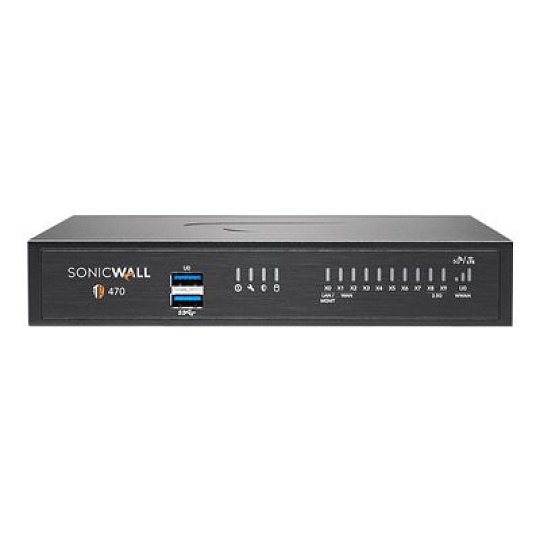 SonicWall TZ Series (Gen 7) TZ470 - Bezpecnostní zarízení - s 3 roky pokrocilé ochrany a Cloud Secure Edge na 1 rok SIA-Basic (10 uživatelu) a 1 rok SPA-Advanced (3 uživatelé) - 1GbE, 2.5GbE - SonicWall Promotional Tradeup - desktop
