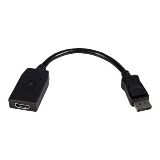 StarTech.com DisplayPort to HDMI Adapter - 1920 x 1200 - DP to HDMI Converter - Plug and Play DisplayPort to HDMI Dongle (DP2HDMI) - Video adaptér - DisplayPort s piny (male) do HDMI se zdírkami (female) - 24 cm - cerná - pro P/N: MST14DP123DP, MSTCDP123DP, SV231QDPU34K, TB3DK2DPPDUE, TB3DKDPMAW, TB3DKDPMAWUE