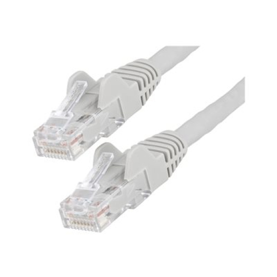 StarTech.com 2m LSZH CAT6 Ethernet Cable, 10 Gigabit Snagless RJ45 100W PoE Network Patch Cord with Strain Relief, CAT 6 10GbE UTP, Grey, Individually Tested/ETL, Low Smoke Zero Halogen - Category 6 - 24AWG (N6LPATCH2MGR) - Patch kabel - RJ-45 (M) do RJ-45 (M) - 2 m - 6 mm - UTP - CAT 6 - provedení bez hrbolků - šedá