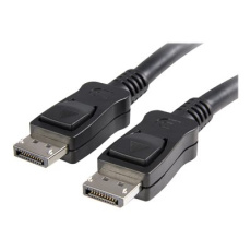 StarTech.com 1m DisplayPort 1.2 Cable with Latches M/M DisplayPort 4k - Kabel DisplayPort - DisplayPort (M) do DisplayPort (M) - 1 m - opatrený západkou - cerná