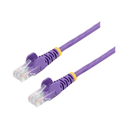 Startech 10m Purple Cat5e / Cat 5 Snagless Ethernet Patch Cable 10 m - Patch kabel - RJ-45 (M) do RJ-45 (M) - 10 m - UTP - CAT 5e - provedení bez hrbolku - purpurová