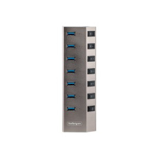 StarTech.com 7-Port Self-Powered USB-C Hub with Individual On/Off Switches, USB 3.0 5Gbps Expansion Hub w/Power Supply, Desktop/Laptop USB-C to USB-A Hub, 7x BC 1.2 (1.5A), USB Type C Hub - USB-C/A Host Cables (5G7AIBS-USB-HUB-EU) - Rozbocovac - 7 x USB 3.2 Gen 1 - desktop StarTech.com 7-Port Self-Powered USB-C Hub with Individual On/Off Switches, USB 3.0 5Gbps Expansion Hub w/Power Supply, Desktop/Laptop USB-C to USB-A Hub, 7x BC 1.2 (1.5A), USB Type C Hub - USB-C/A Host Cables (5G7AIBS-USB-HUB-EU) - Rozbocovac - 7 x USB 3.2 Gen 1 - desktop
