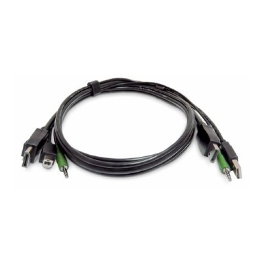 StarTech.com - Kabel klávesnice / videa / myši (KVM) - kompatibilní s TAA - USB typ A, audio jack 3,5 mm, DisplayPort (M) do USB Type B, audio jack 3,5 mm, DisplayPort (M) - 1.8 m
