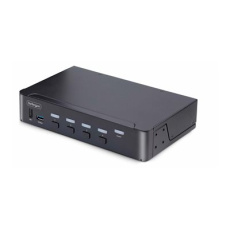 StarTech.com 4-Port DisplayPort 1.4 KVM Switch, 8K 60Hz / 4K 144Hz, 2x USB 3.0 Ports, 4x USB 2.0 Ports, Hotkey Switching, TAA Compliant (D86A2-4-PORT-8K-KVM) - Přepínač KVM / audio / USB - 4 x KVM / zvuk / USB - 1 místní uživatel - desktop - kompatibilní s TAA