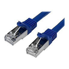 Startech 50cm CAT6 Ethernet Cable, 10 Gigabit Shielded Snagless RJ45 100W PoE Patch Cord, CAT 6 10GbE SFTP Network Cable w/Strain Relief, Blue, Wiring is UL Certified/TIA - Category 6 - 26AWG (N6SPAT50CMBL) - Patch kabel - RJ-45 (M) do RJ-45 (M) - 50 cm - SFTP - CAT 6 - lisovaný, provedení bez hrbolku - modrá