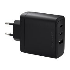 dbramante1928 re-charge - Síťový adaptér - 100 Watt - 3 výstupní konektory (2 x USB-C, USB) - černá