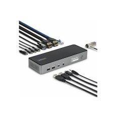 StarTech.com - Dokovací stanice - pro laptop - USB-C - 2 x DP, 2 x HDMI, USB-C - 2.5GbE - 140 Watt - kompatibilní s TAA