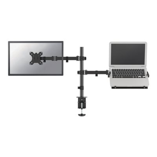 Neomounts FPMA-D550NOTEBOOK - Montážní sada - plný pohyb - pro LCD displej / notebook - černá - velikost obrazovky: 10"-32" - upevnění svorkou, průchodka, upevnitelné na stůl